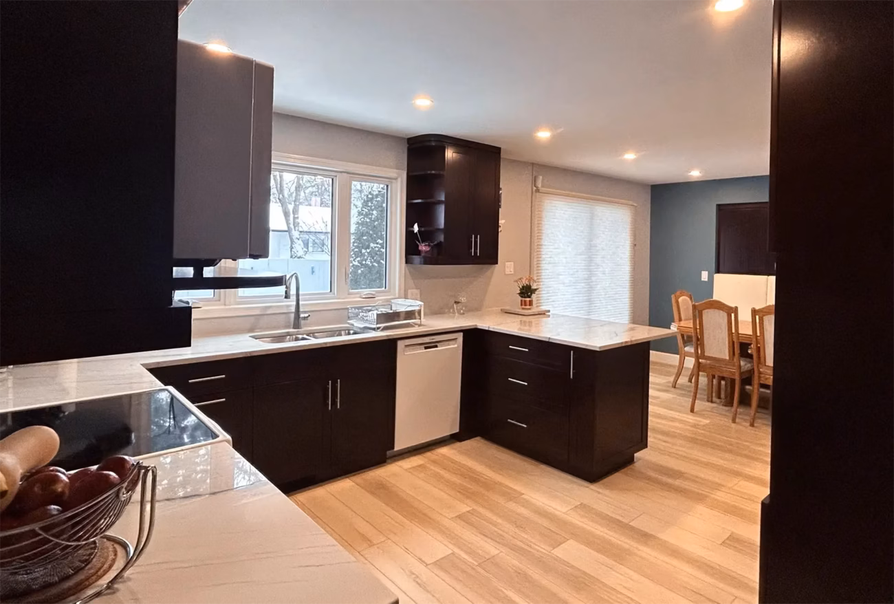Shakespeare Bay kitchen after renovation